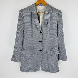 A.K.A. Eddie Bauer Womens Three Button Silk Blended Three Button Blazer Size 6 P